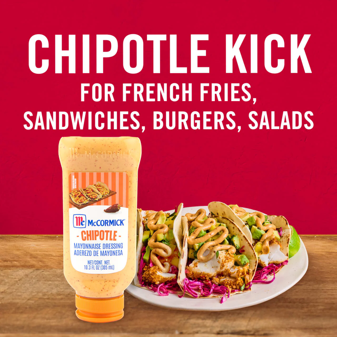 McCormick® Chipotle Mayonnaise Dressing, 10.3 fl oz - Image 17