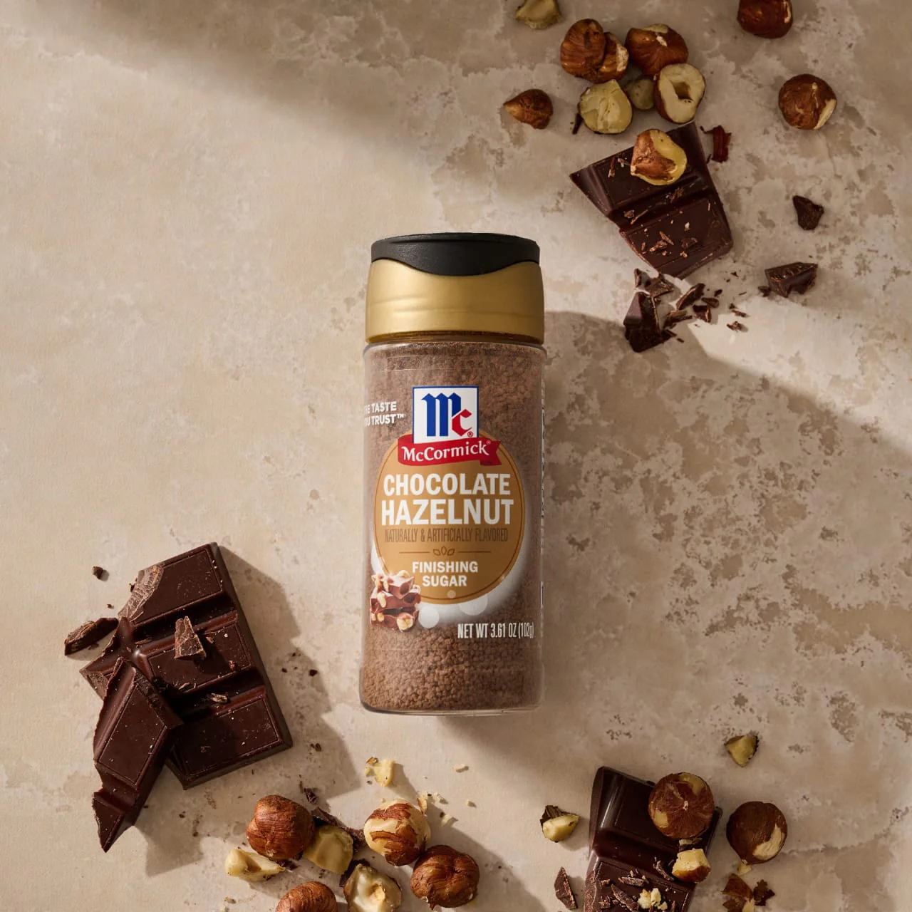McCormick® Chocolate Hazelnut Finishing Sugar, 3.610 oz - Image 7