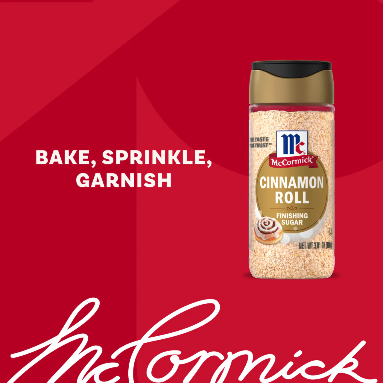 McCormick® Cinnamon Roll Finishing Sugar, 3.81 oz - Image 3