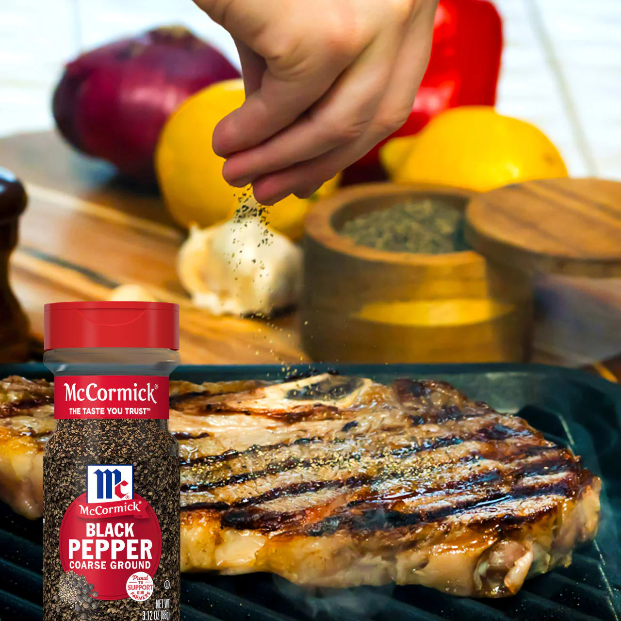 McCormick® Coarse Ground Black Pepper, 3.12 oz - Image 6