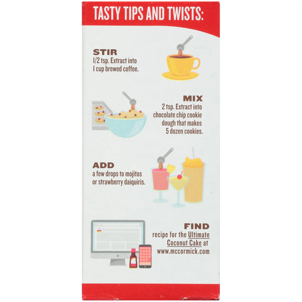 McCormick® Coconut Extract With Other Natural Flavors, 1 fl oz - Image 11