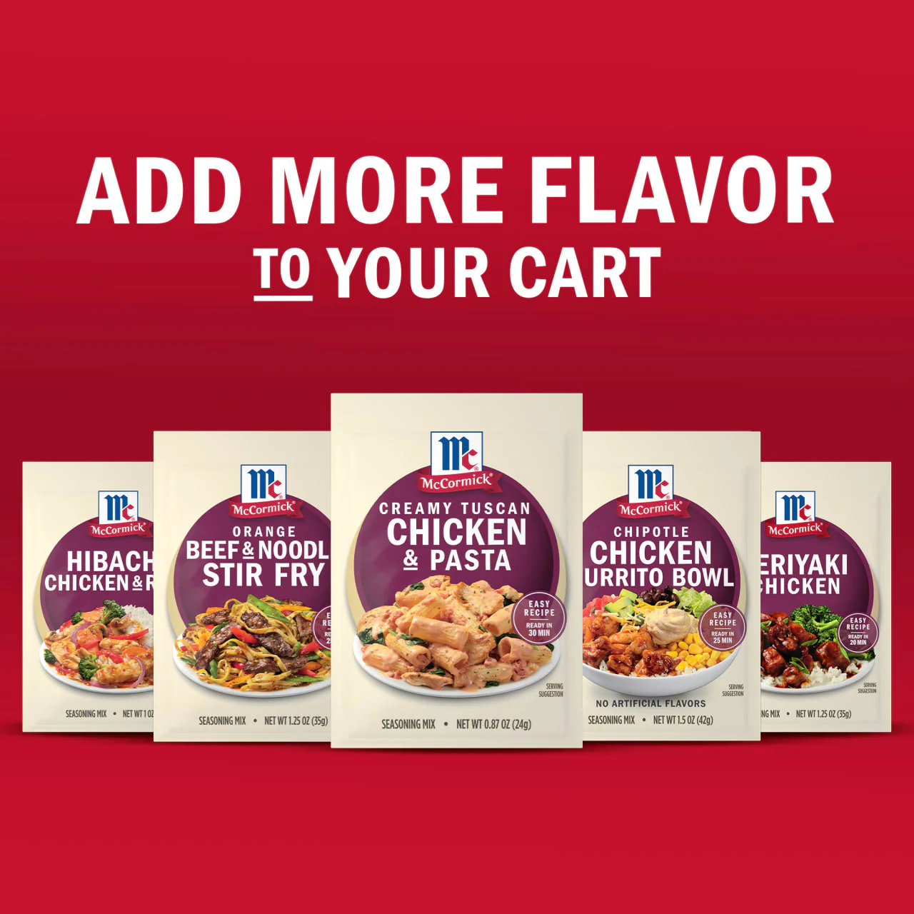 McCormick® Creamy Tuscan Chicken & Pasta Seasoning Mix, 0.87 oz (6-Pack) - Image 10