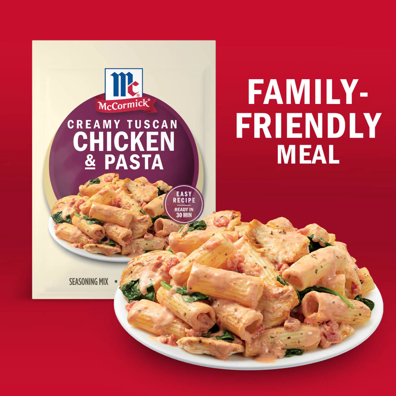 McCormick® Creamy Tuscan Chicken & Pasta Seasoning Mix, 0.87 oz (6-Pack) - Image 12