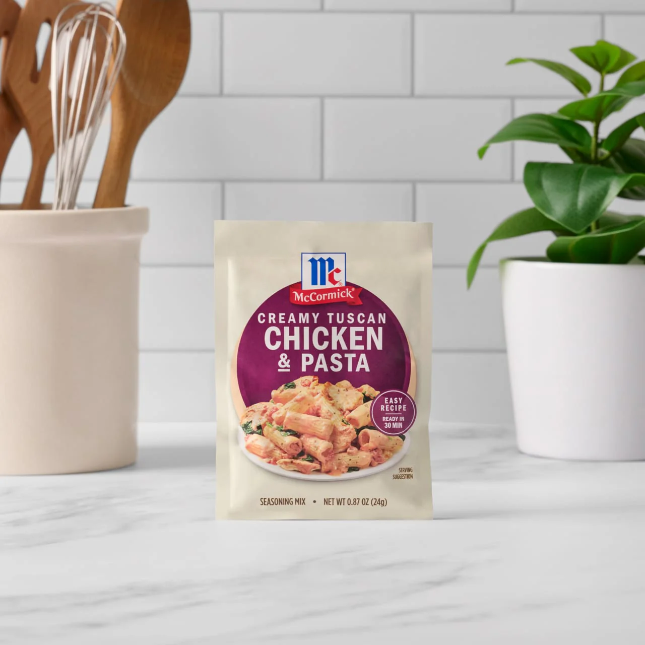 McCormick® Creamy Tuscan Chicken & Pasta Seasoning Mix, 0.87 oz (6-Pack) - Image 15