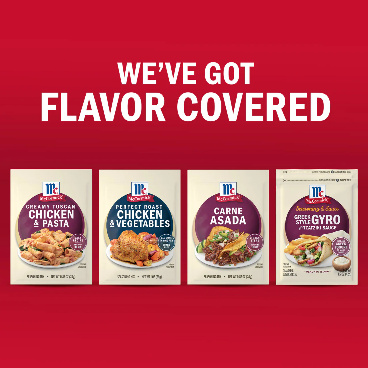 McCormick® Creamy Tuscan Chicken & Pasta Seasoning Mix, 0.87 oz (6-Pack) - Image 17
