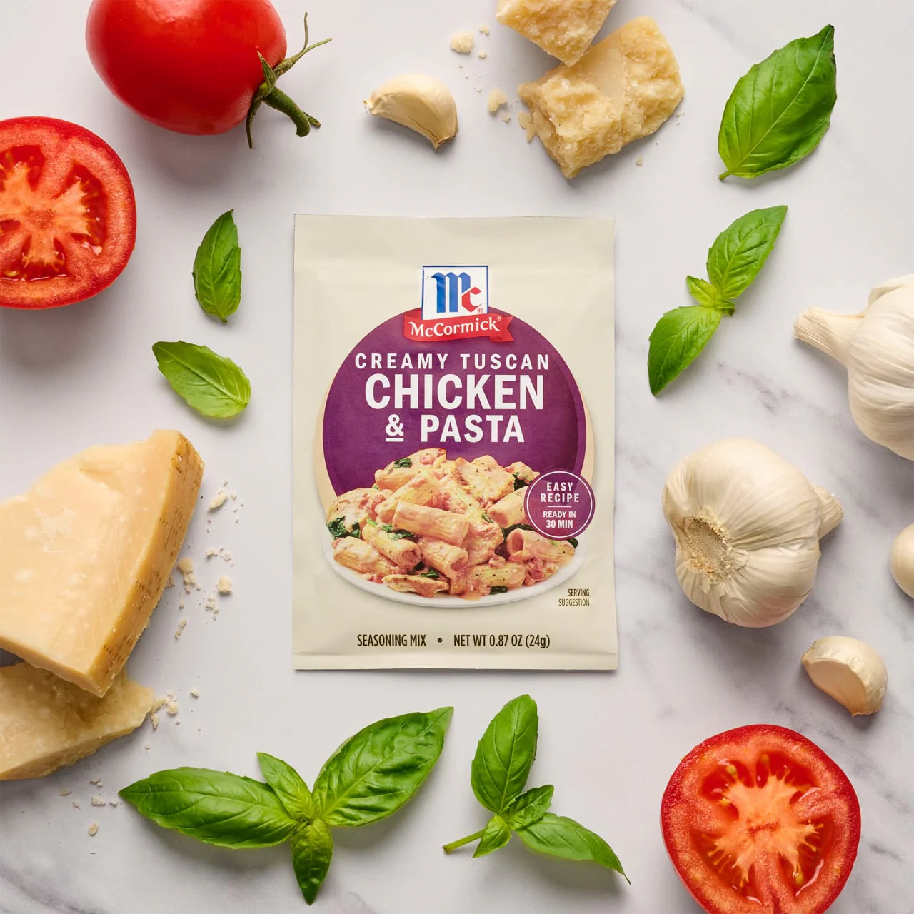 McCormick® Creamy Tuscan Chicken & Pasta Seasoning Mix, 0.87 oz (6-Pack) - Image 6
