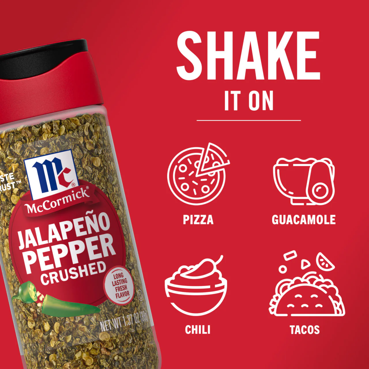 McCormick® Crushed Jalapeno Pepper, 1.37 oz - Image 5