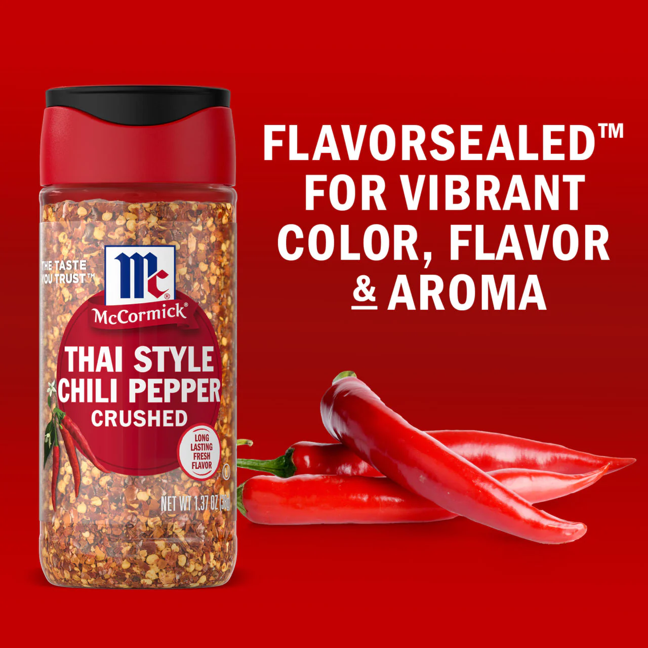 McCormick® Crushed Thai Style Chili Pepper, 1.37 oz - Image 15