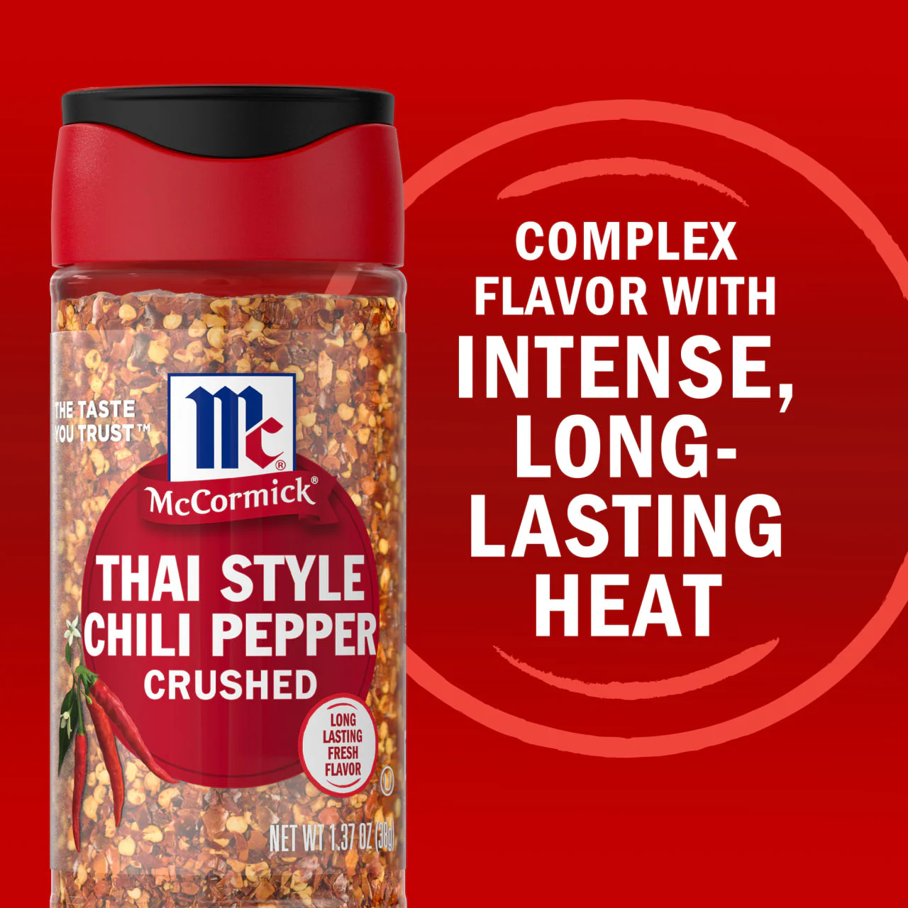 McCormick® Crushed Thai Style Chili Pepper, 1.37 oz - Image 4