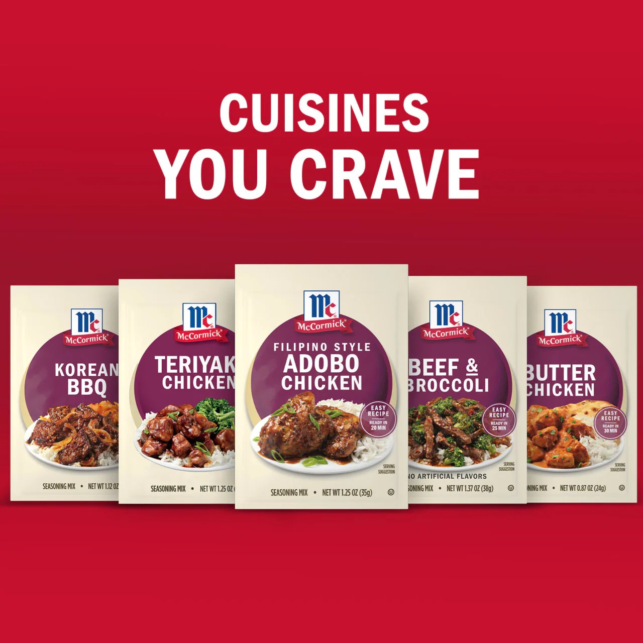 McCormick® Filipino Style Adobo Chicken Seasoning Mix, 1.25 oz (6-Pack) - Image 12