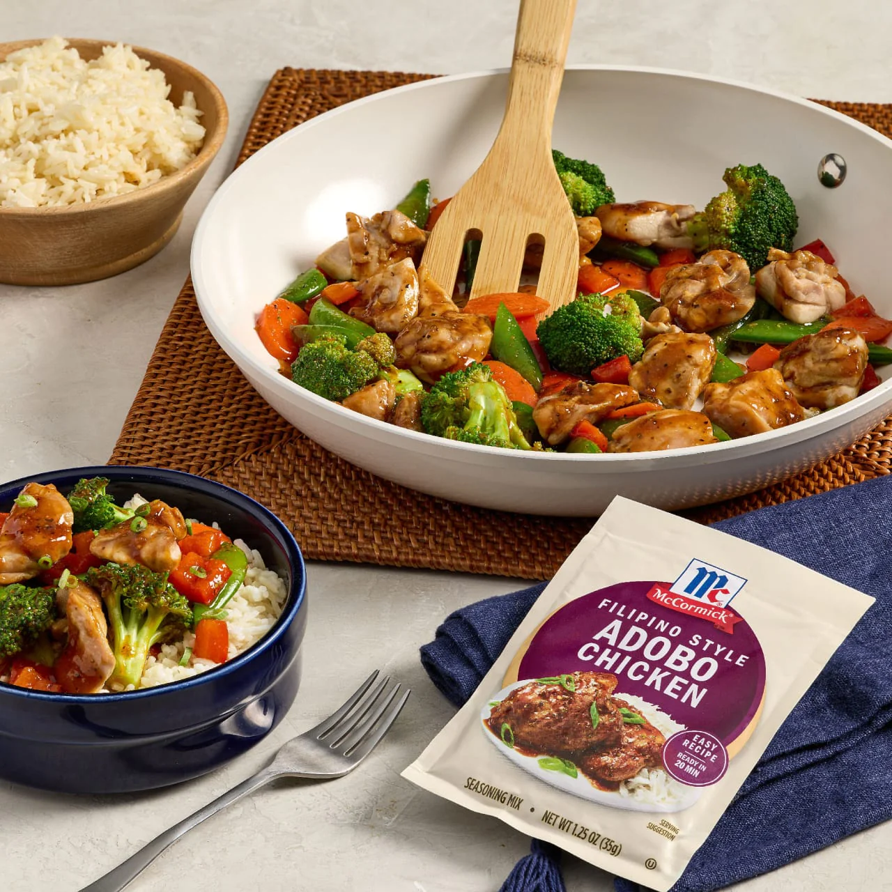McCormick® Filipino Style Adobo Chicken Seasoning Mix, 1.25 oz (6-Pack) - Image 13
