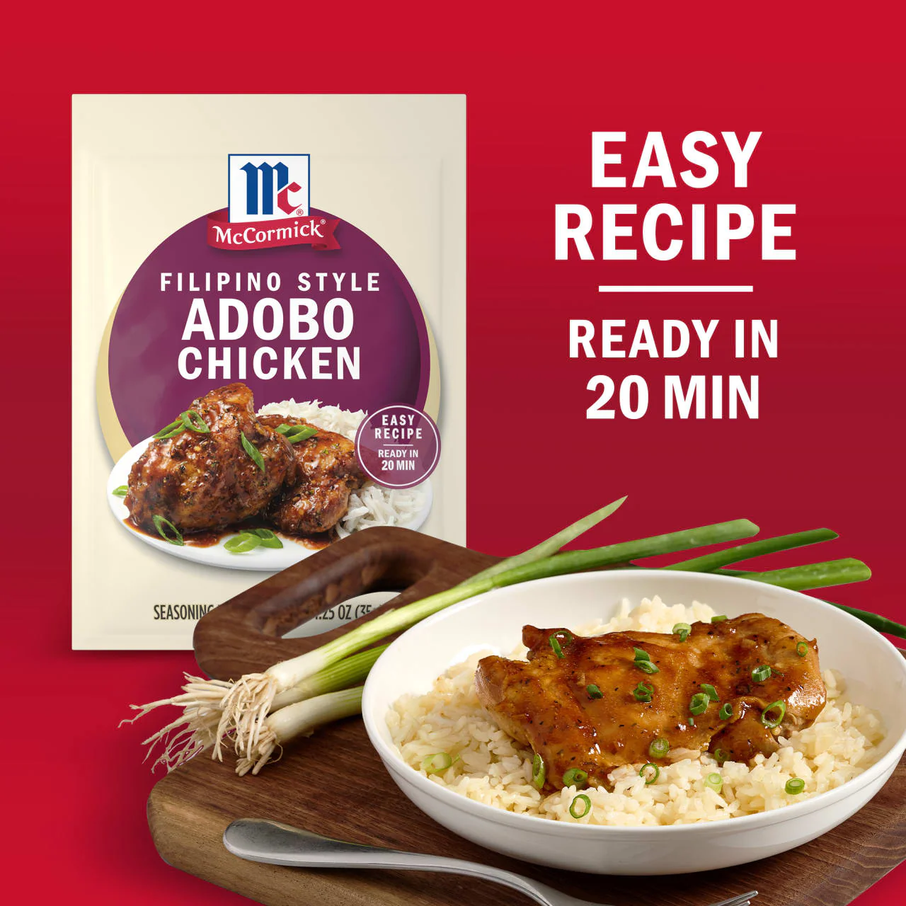 McCormick® Filipino Style Adobo Chicken Seasoning Mix, 1.25 oz (6-Pack) - Image 3