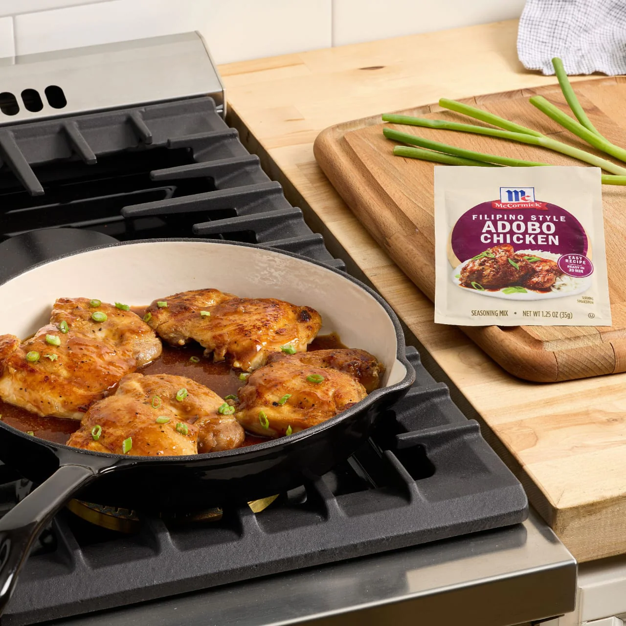 McCormick® Filipino Style Adobo Chicken Seasoning Mix, 1.25 oz (6-Pack) - Image 5
