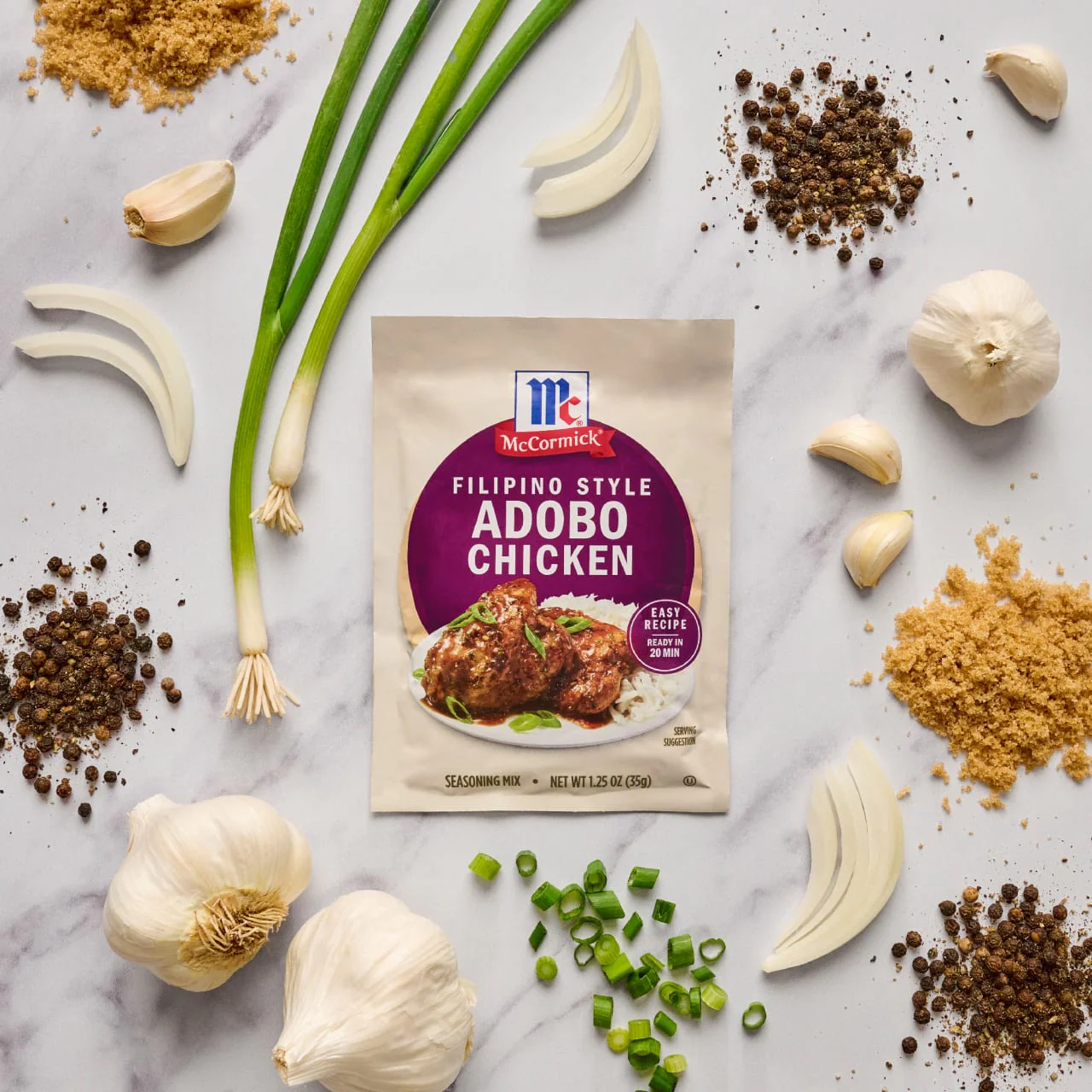 McCormick® Filipino Style Adobo Chicken Seasoning Mix, 1.25 oz (6-Pack) - Image 7