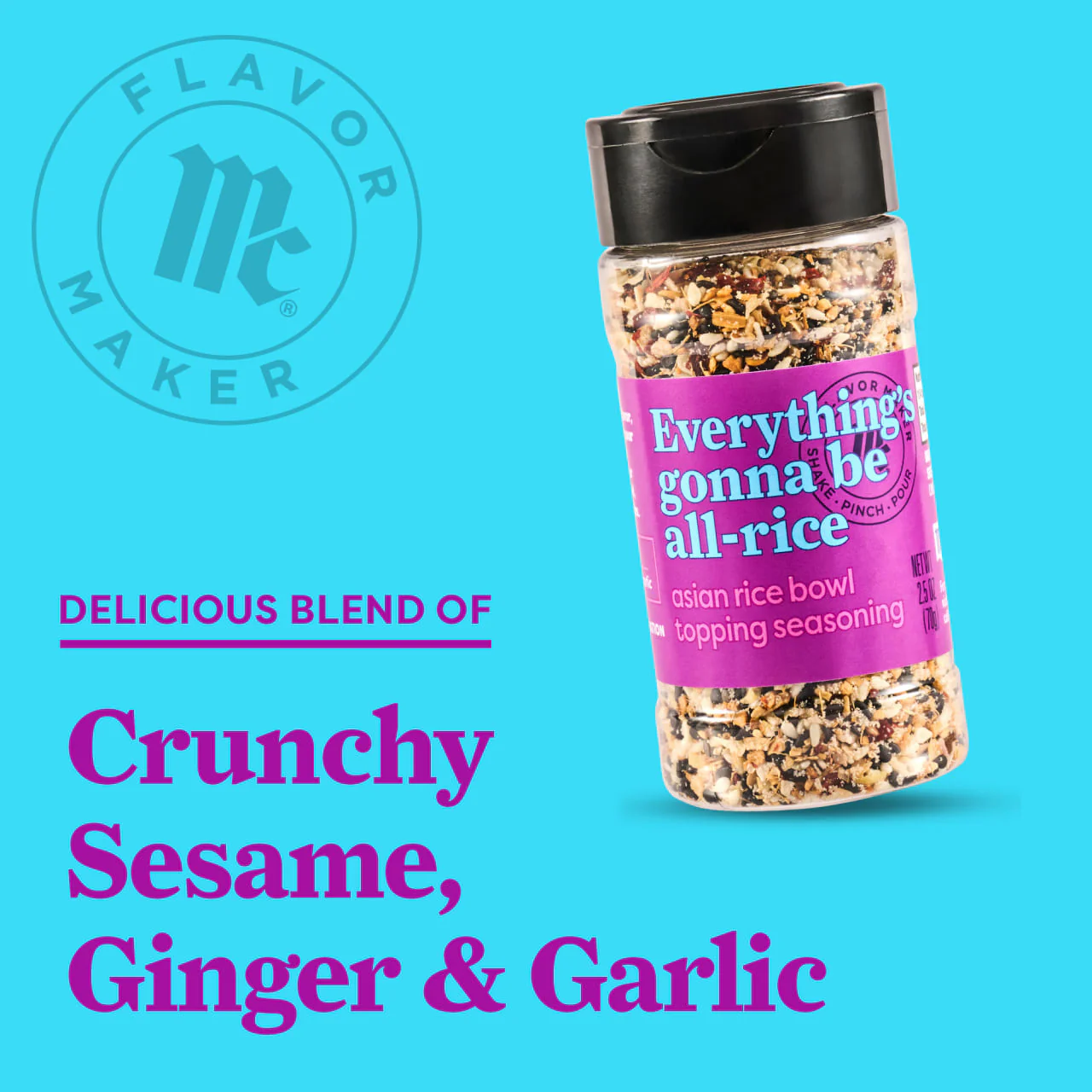 McCormick® Flavor Maker Asian Rice Bowl Topping Seasoning, 2.5 oz - Image 13