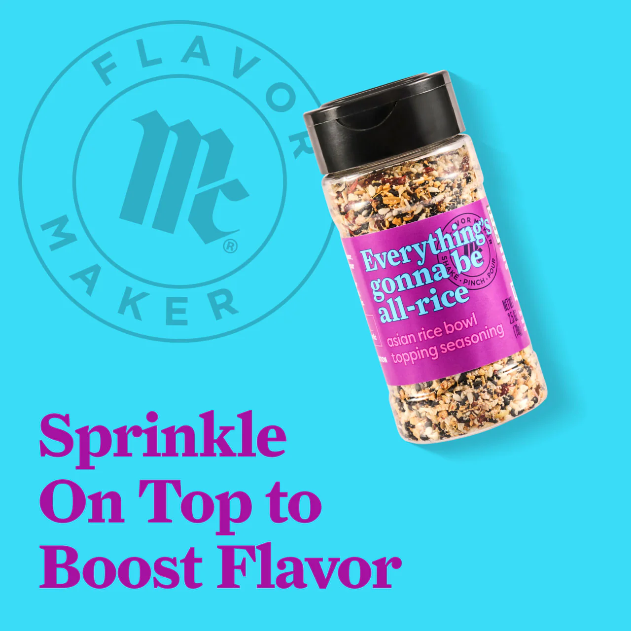 McCormick® Flavor Maker Asian Rice Bowl Topping Seasoning, 2.5 oz - Image 15
