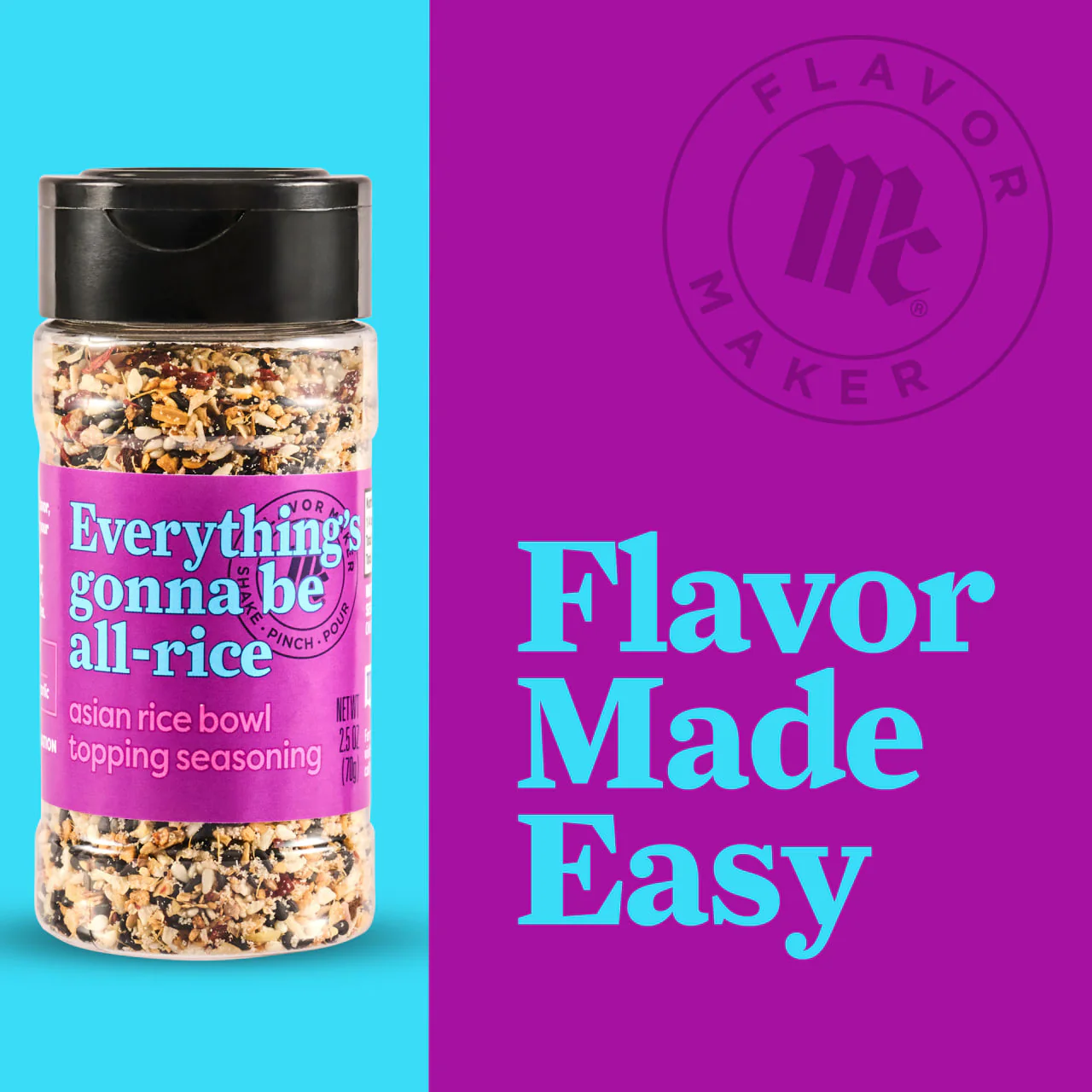 McCormick® Flavor Maker Asian Rice Bowl Topping Seasoning, 2.5 oz - Image 17