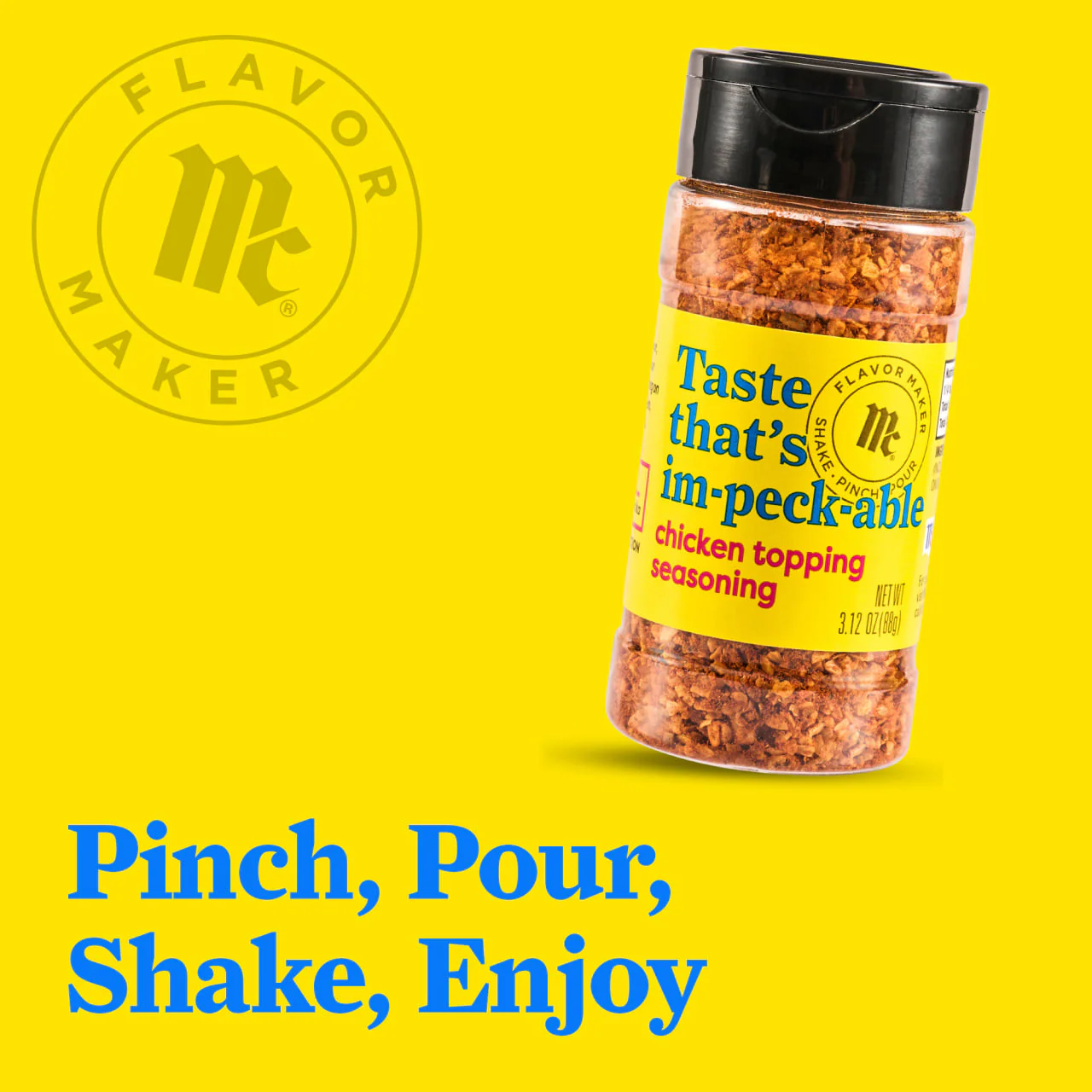 McCormick® Flavor Maker Chicken Topping Seasoning, 3.12 oz - Image 13