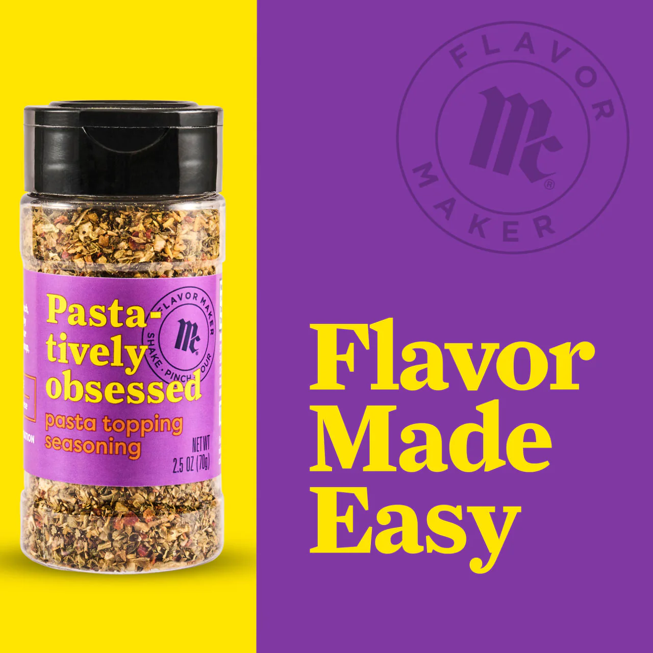McCormick® Flavor Maker Pasta Topping Seasoning, 2.5 oz - Image 13