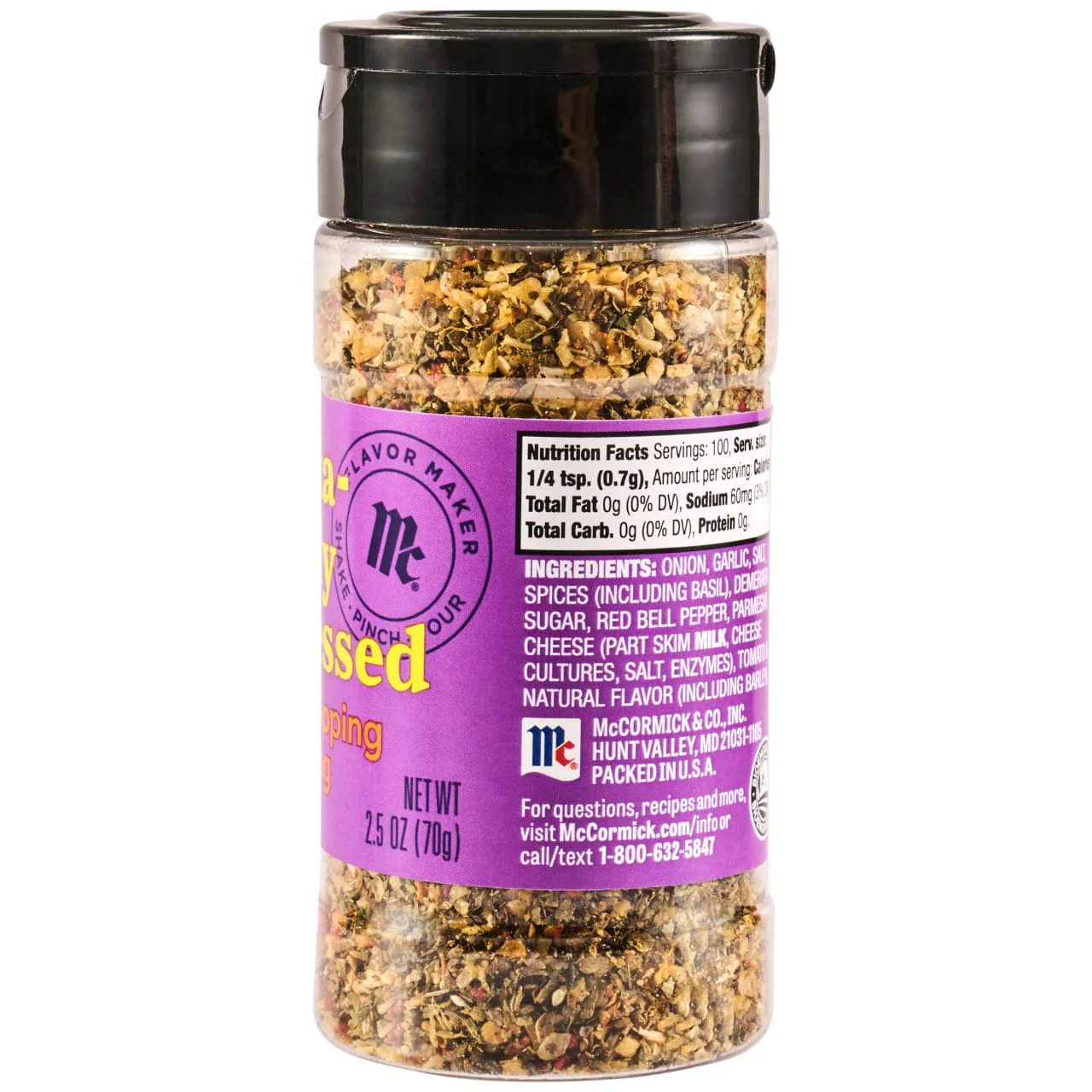 McCormick® Flavor Maker Pasta Topping Seasoning, 2.5 oz - Image 21