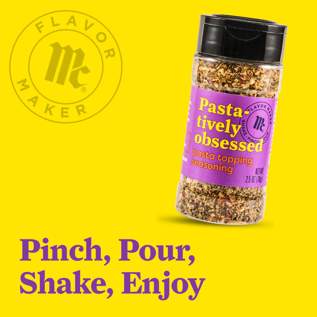 McCormick® Flavor Maker Pasta Topping Seasoning, 2.5 oz - Image 3