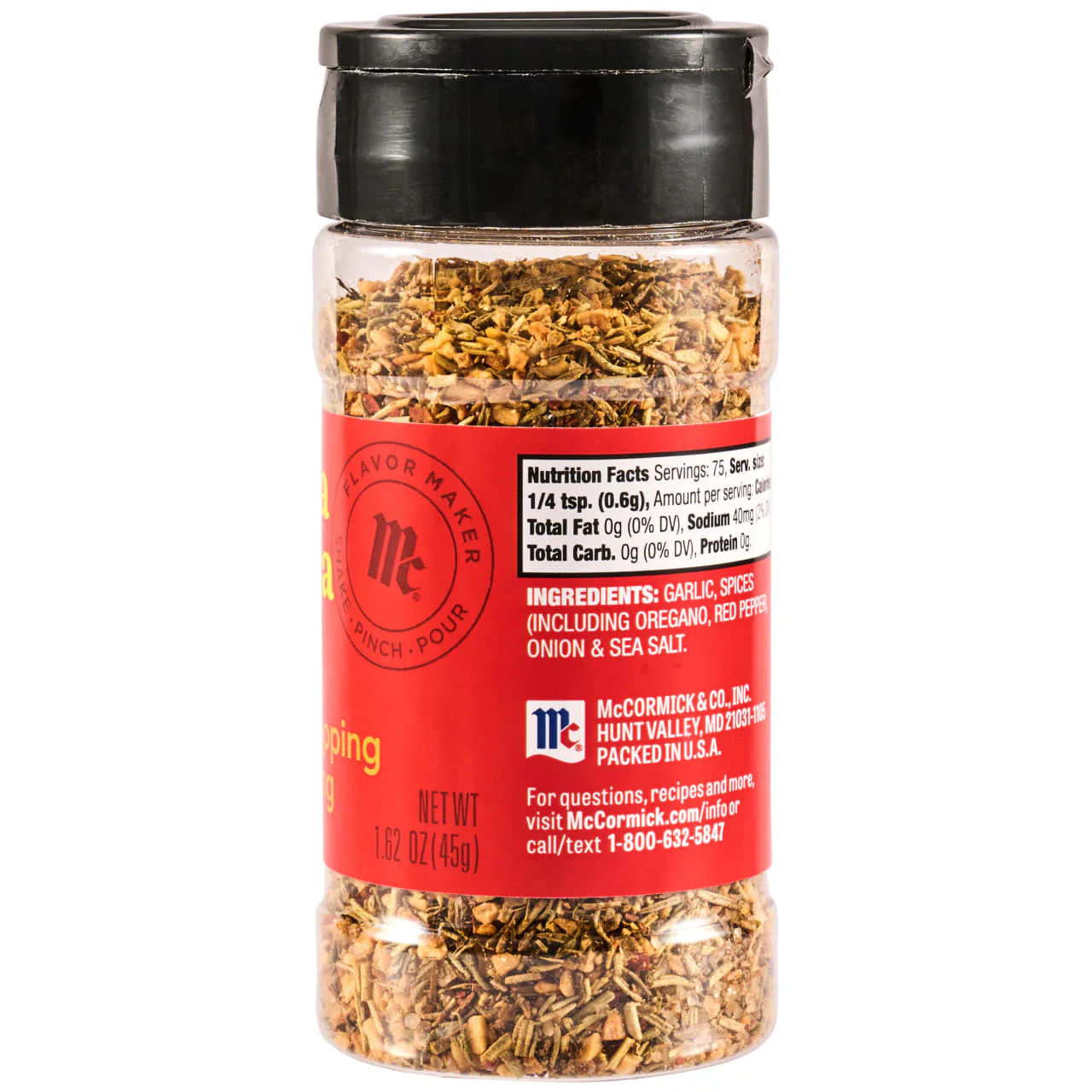 McCormick® Flavor Maker Pizza Topping Seasoning, 1.62 oz - Image 21