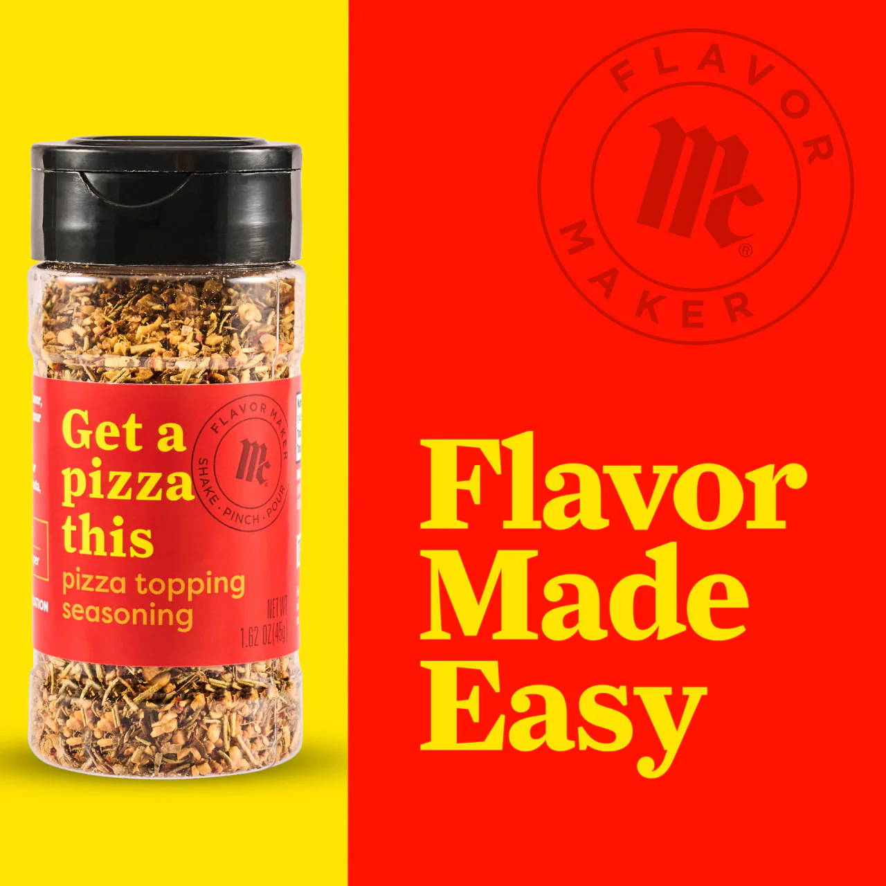 McCormick® Flavor Maker Pizza Topping Seasoning, 1.62 oz - Image 3