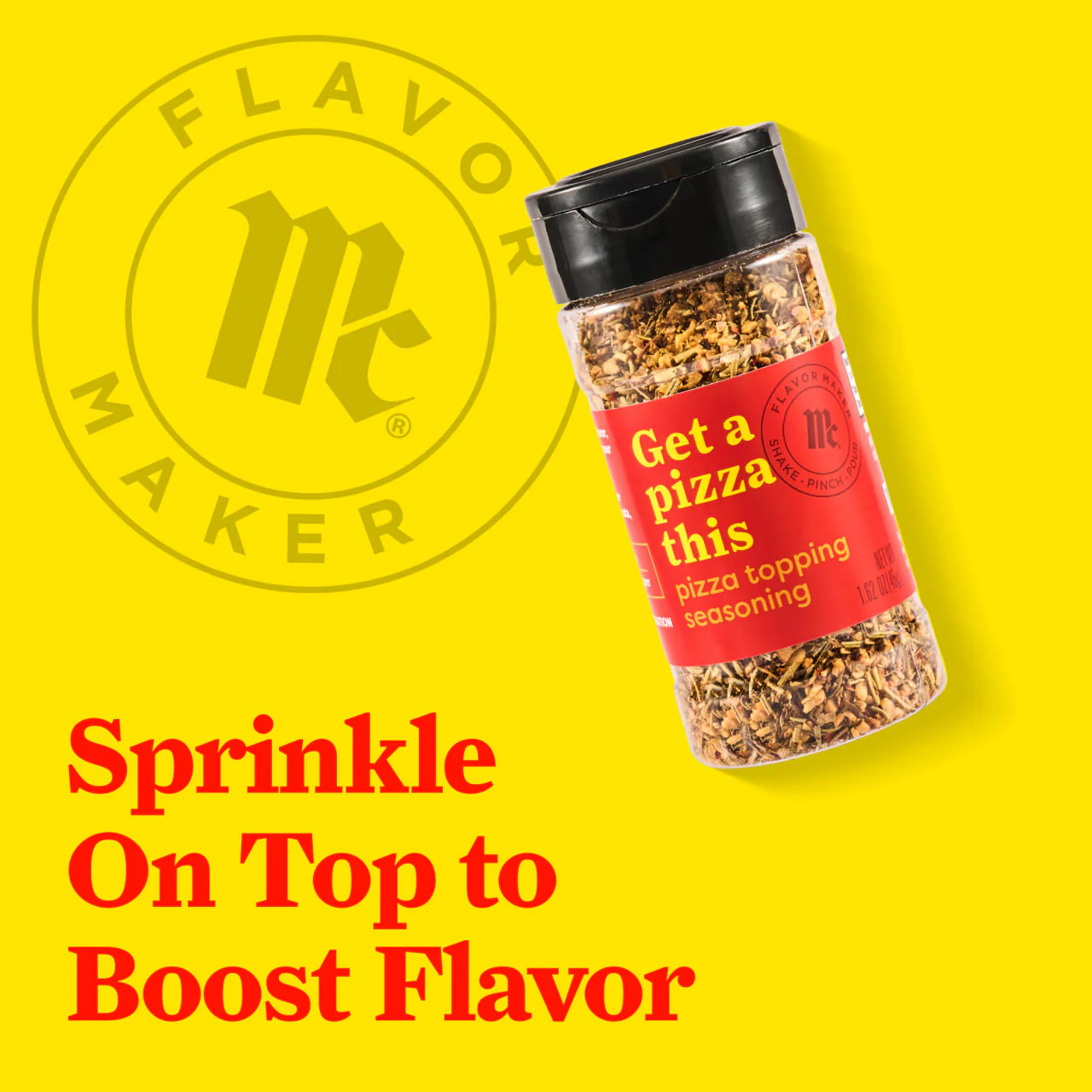 McCormick® Flavor Maker Pizza Topping Seasoning, 1.62 oz - Image 4