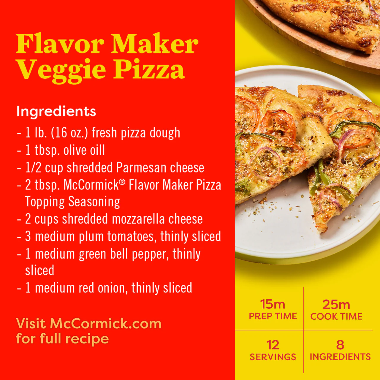 McCormick® Flavor Maker Pizza Topping Seasoning, 1.62 oz - Image 6