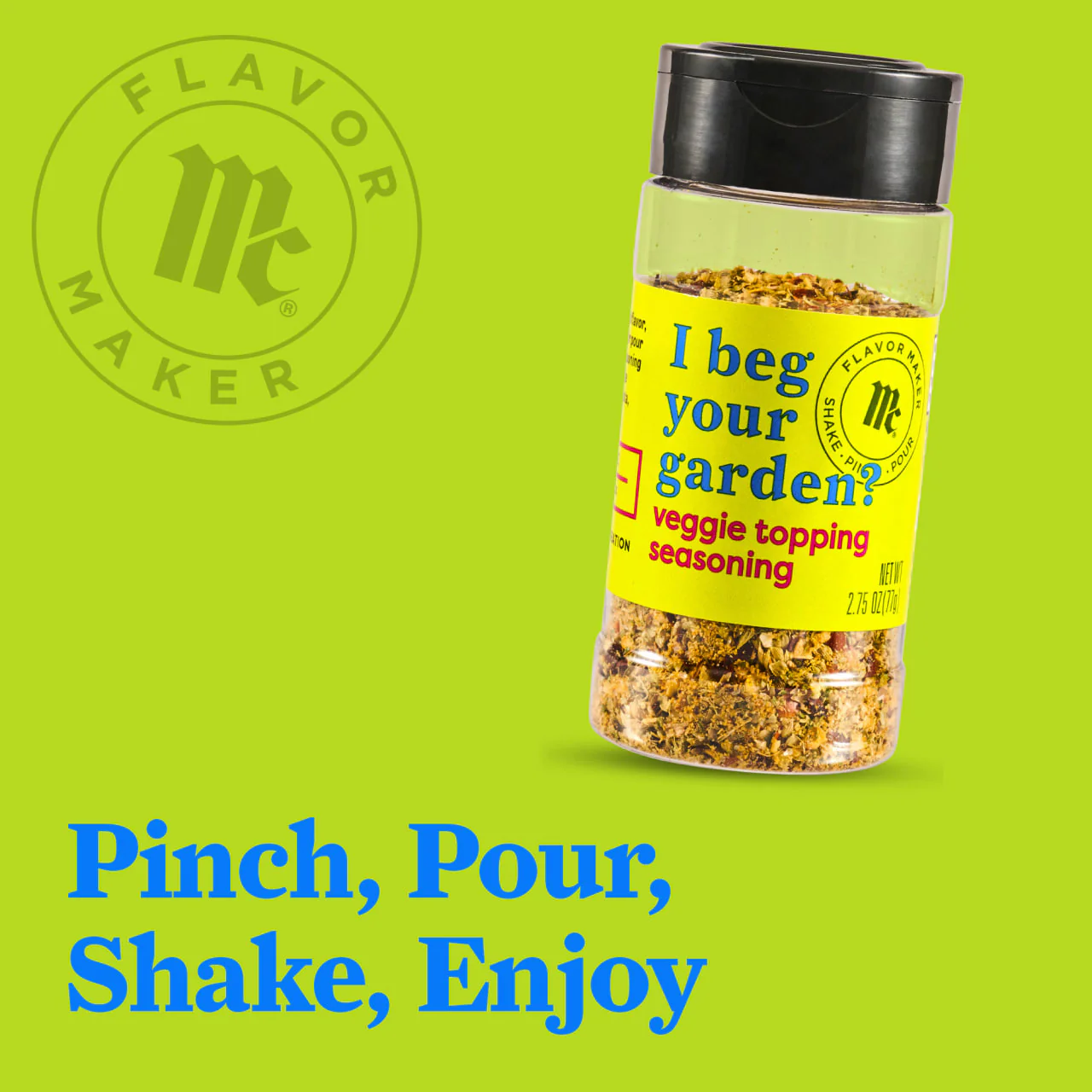 McCormick® Flavor Maker Veggie Topping Seasoning, 2.75 oz - Image 13