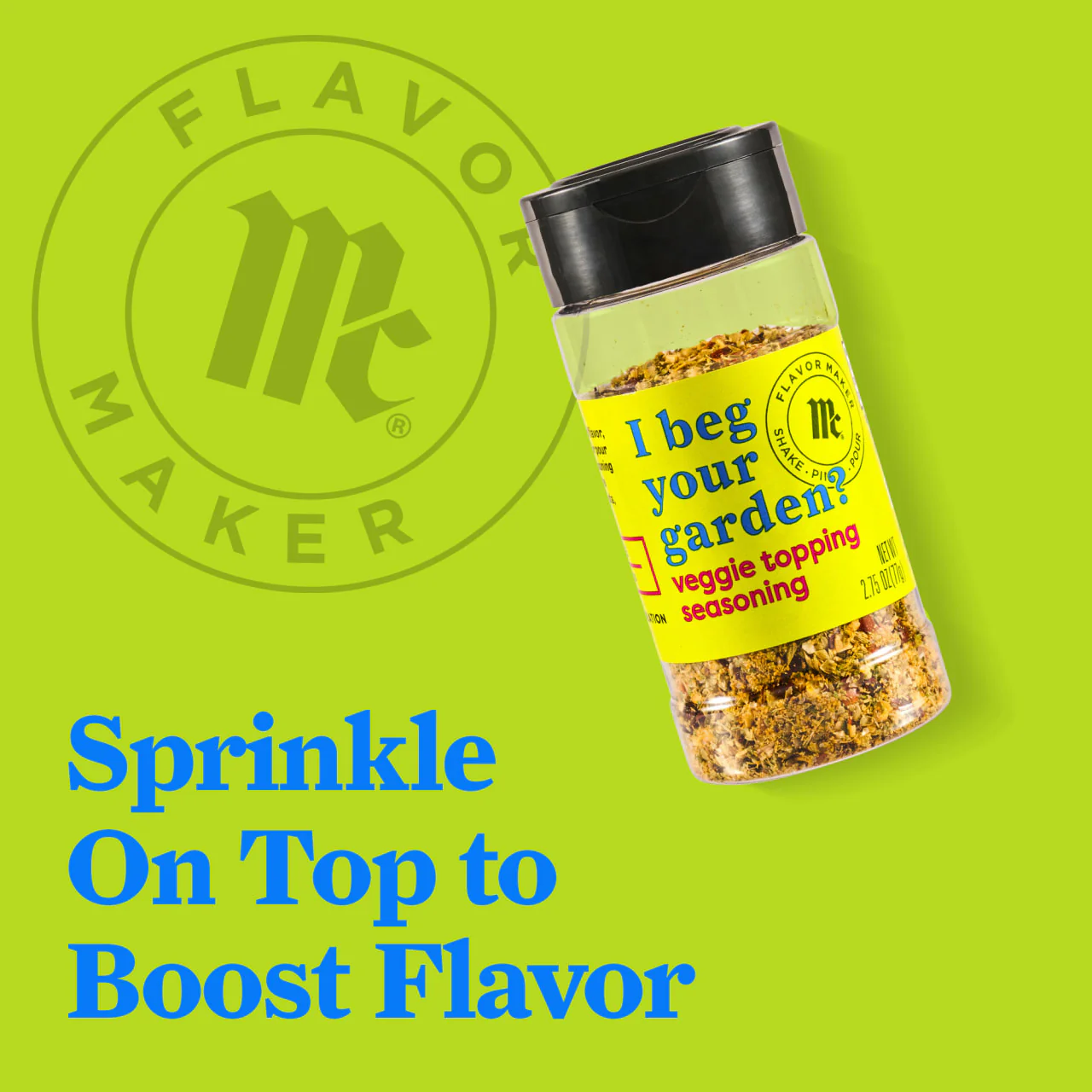 McCormick® Flavor Maker Veggie Topping Seasoning, 2.75 oz - Image 15
