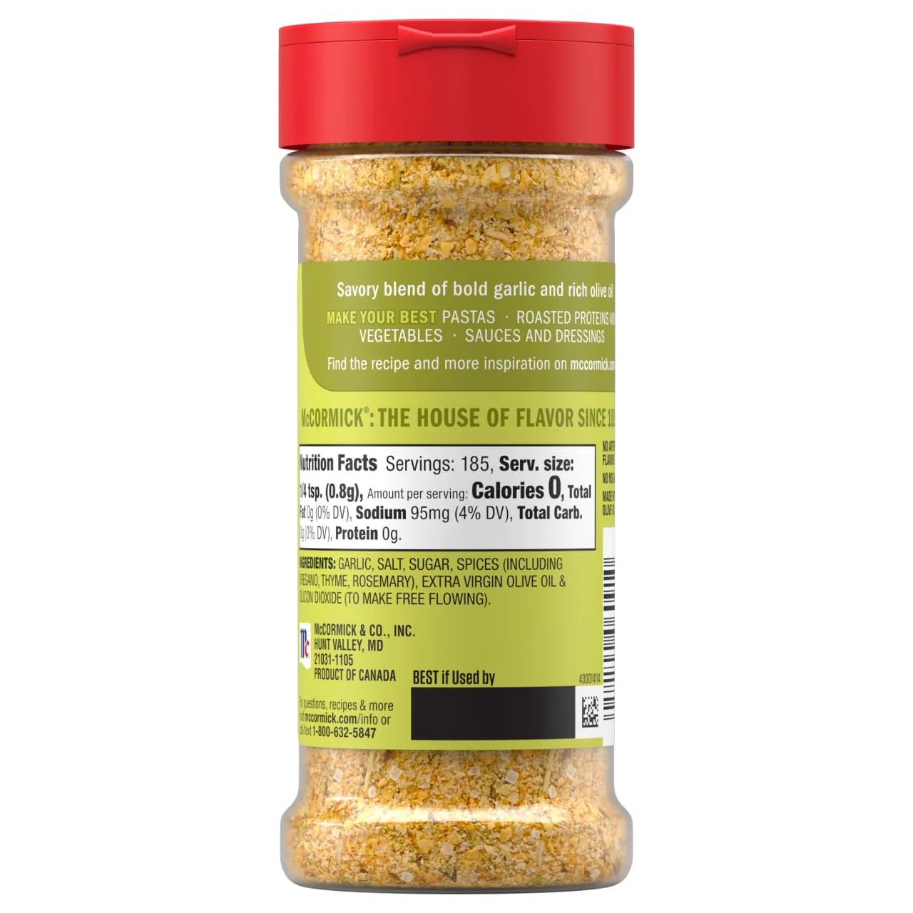 McCormick® Garlic and Olive Oil Seasoning Blend, 5.25 oz - Image 20