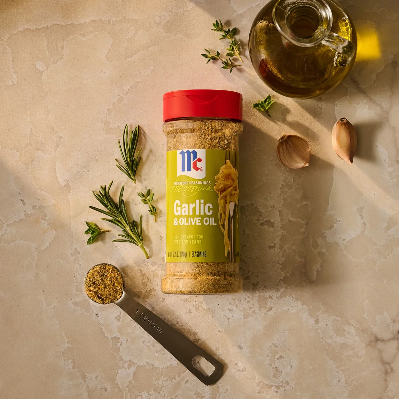 McCormick® Garlic and Olive Oil Seasoning Blend, 5.25 oz - Image 7