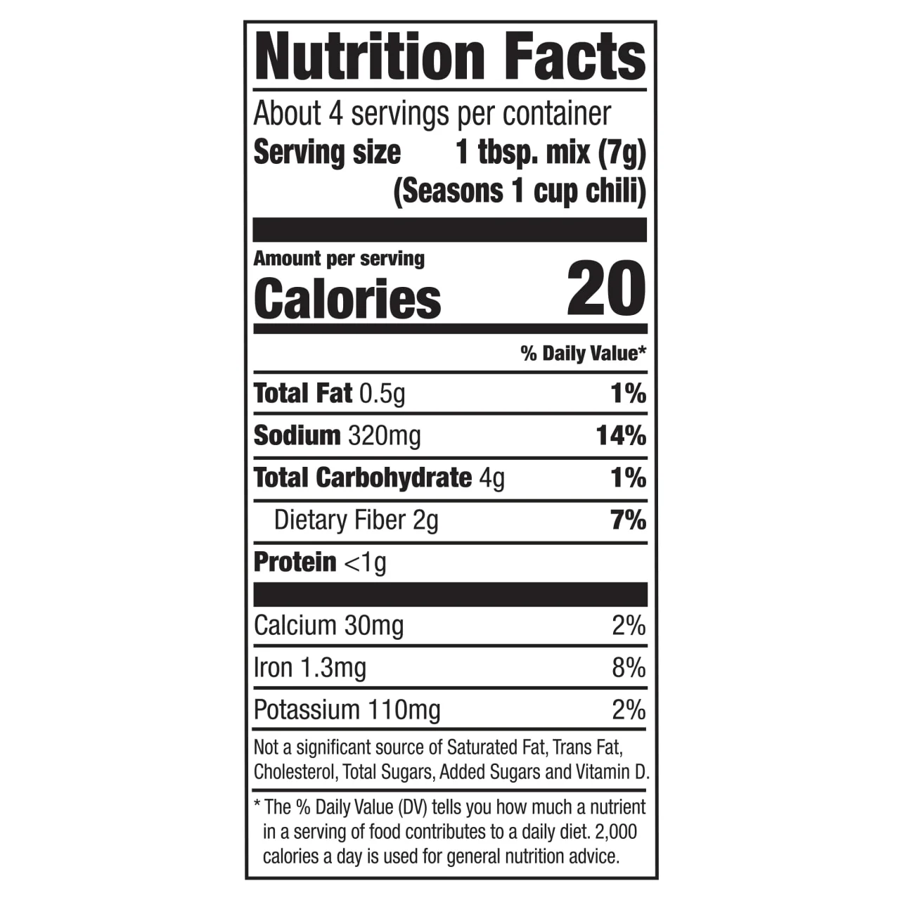 McCormick® Gluten Free Chili Seasoning Mix, 1 oz (6-Pack) - Image 12