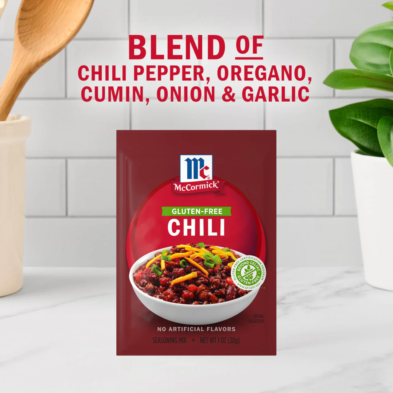 McCormick® Gluten Free Chili Seasoning Mix, 1 oz (6-Pack) - Image 4
