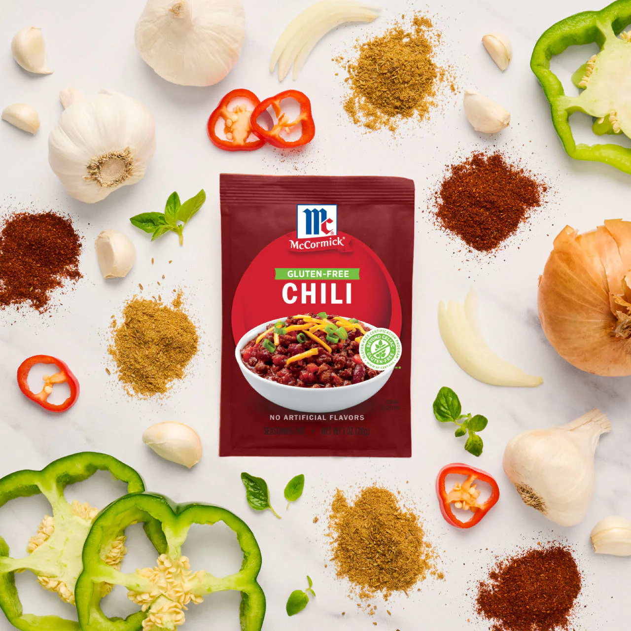 McCormick® Gluten Free Chili Seasoning Mix, 1 oz (6-Pack) - Image 8