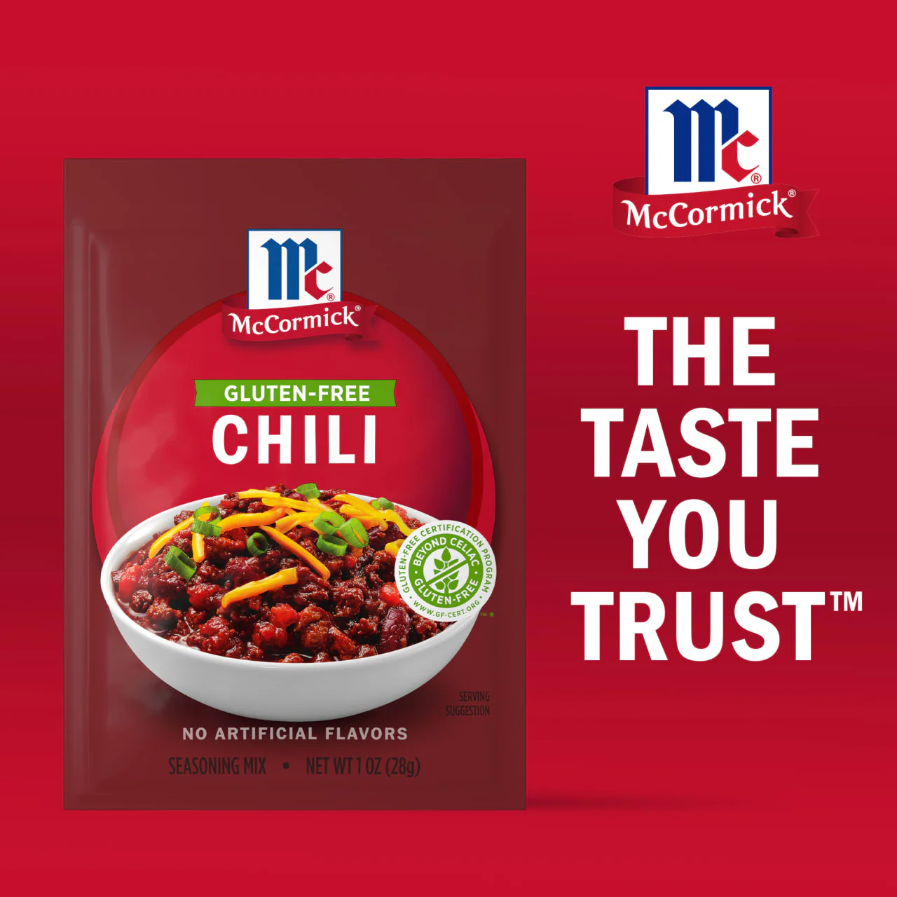 McCormick® Gluten Free Chili Seasoning Mix, 1 oz (6-Pack) - Image 9
