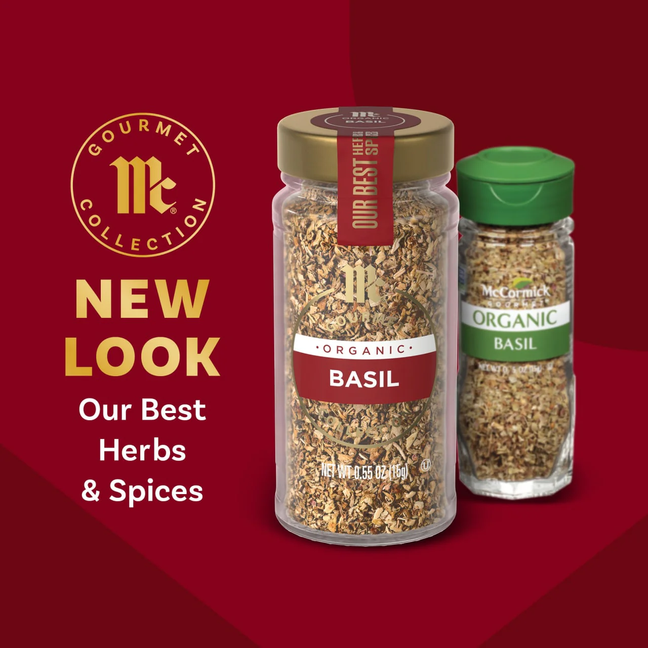 McCormick Gourmet™ Organic Basil Leaves, 0.55 oz - Image 3