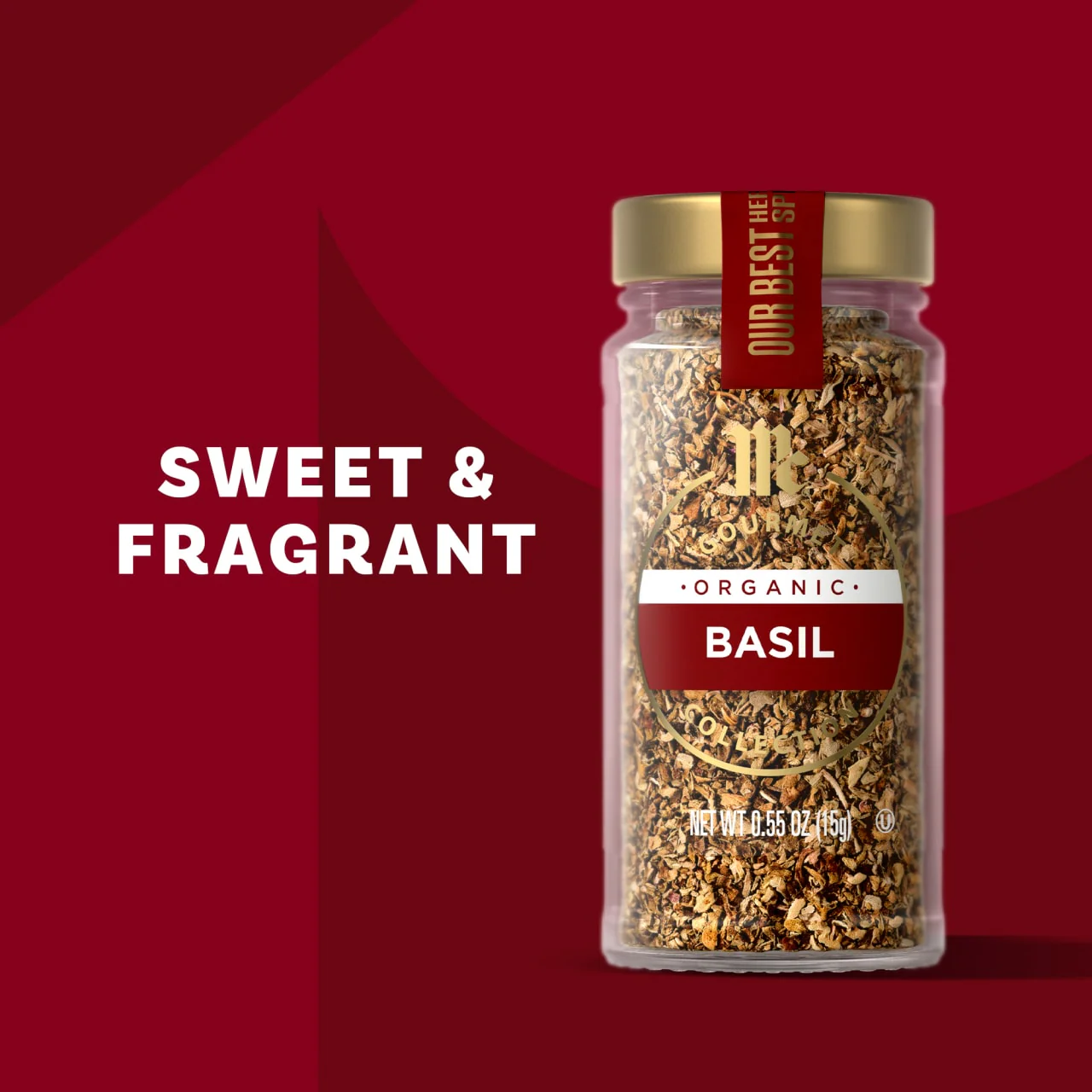 McCormick Gourmet™ Organic Basil Leaves, 0.55 oz - Image 4