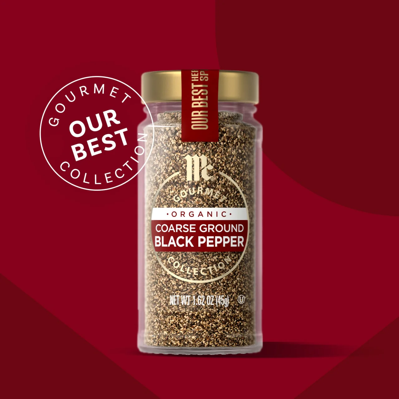 McCormick Gourmet™ Organic Coarse Ground Black Pepper, 1.62 oz - Image 4