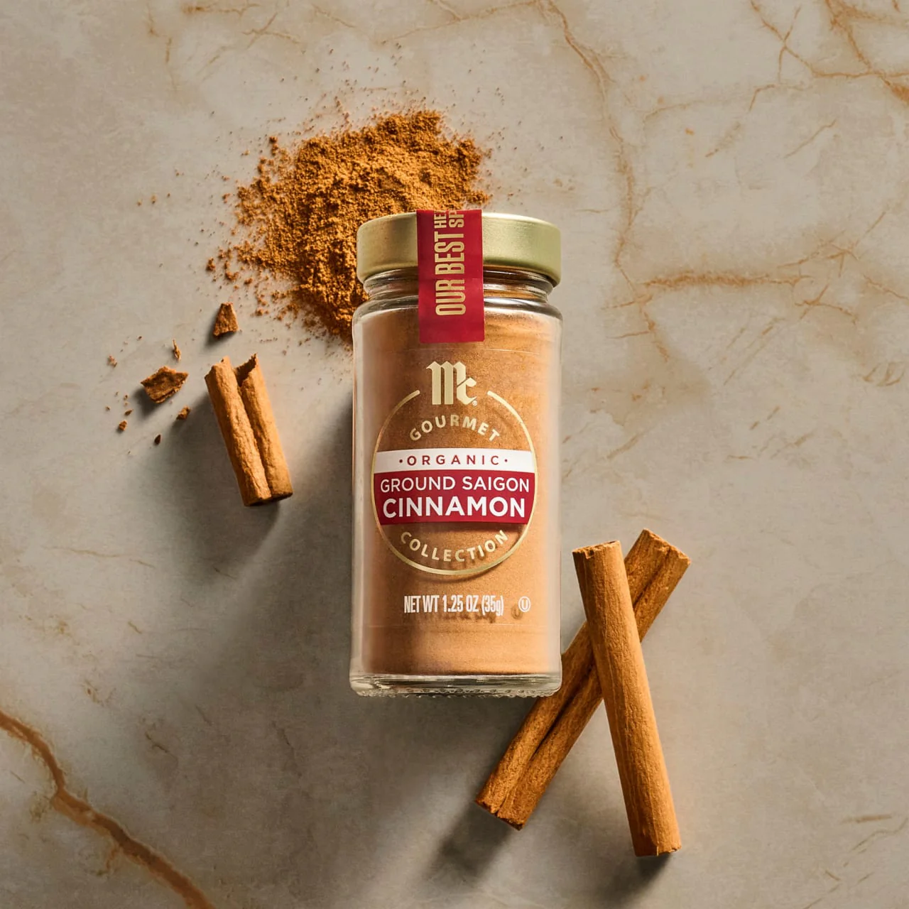 McCormick Gourmet™ Organic Ground Saigon Cinnamon, 1.25 oz - Image 8