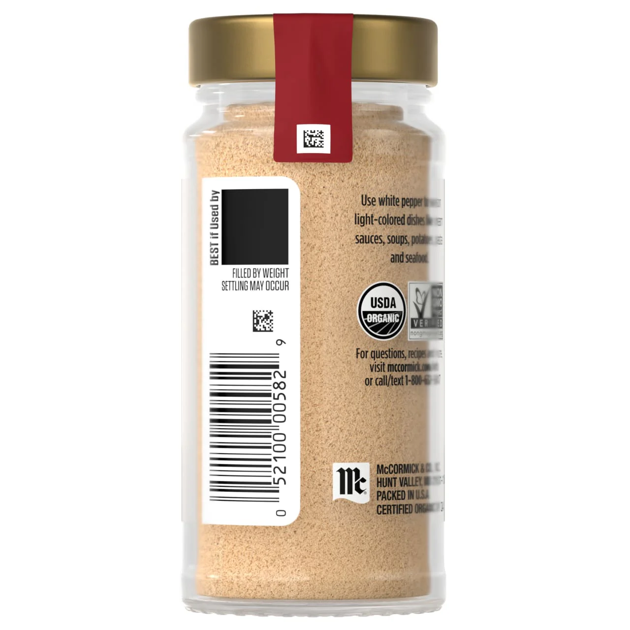 McCormick Gourmet™ Organic Ground White Pepper, 1.75 oz - Image 16