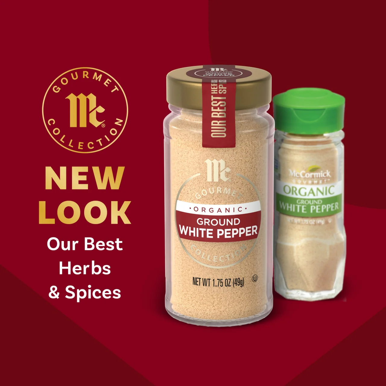 McCormick Gourmet™ Organic Ground White Pepper, 1.75 oz - Image 3