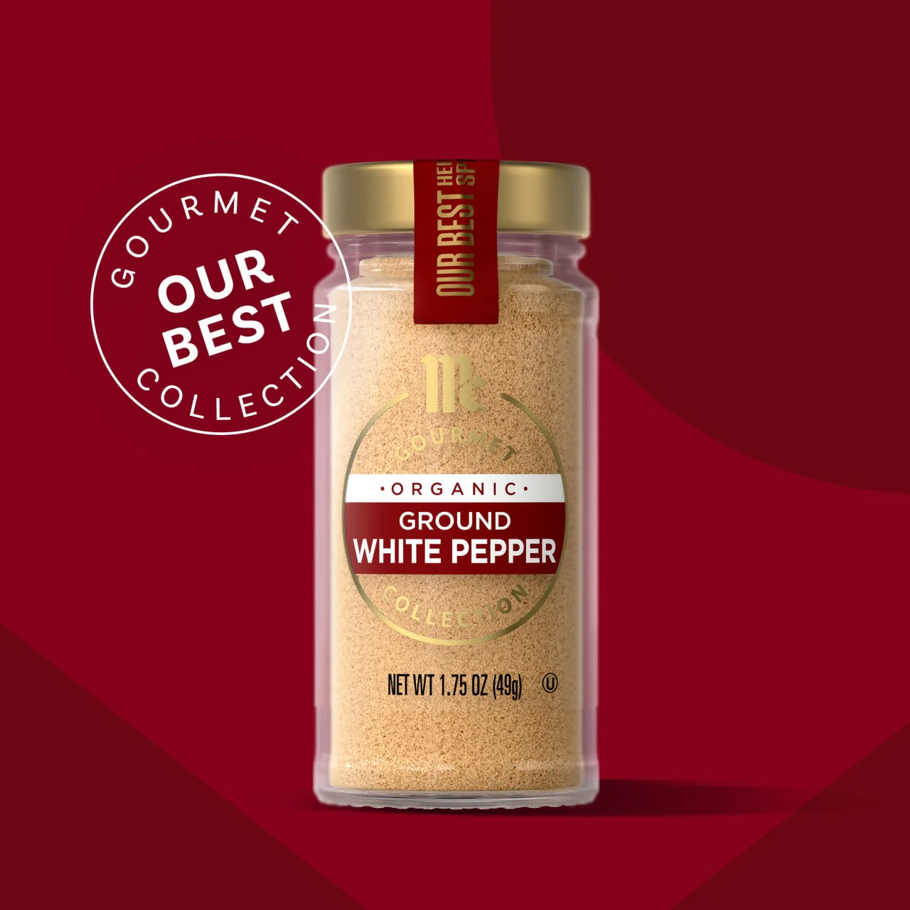 McCormick Gourmet™ Organic Ground White Pepper, 1.75 oz - Image 4