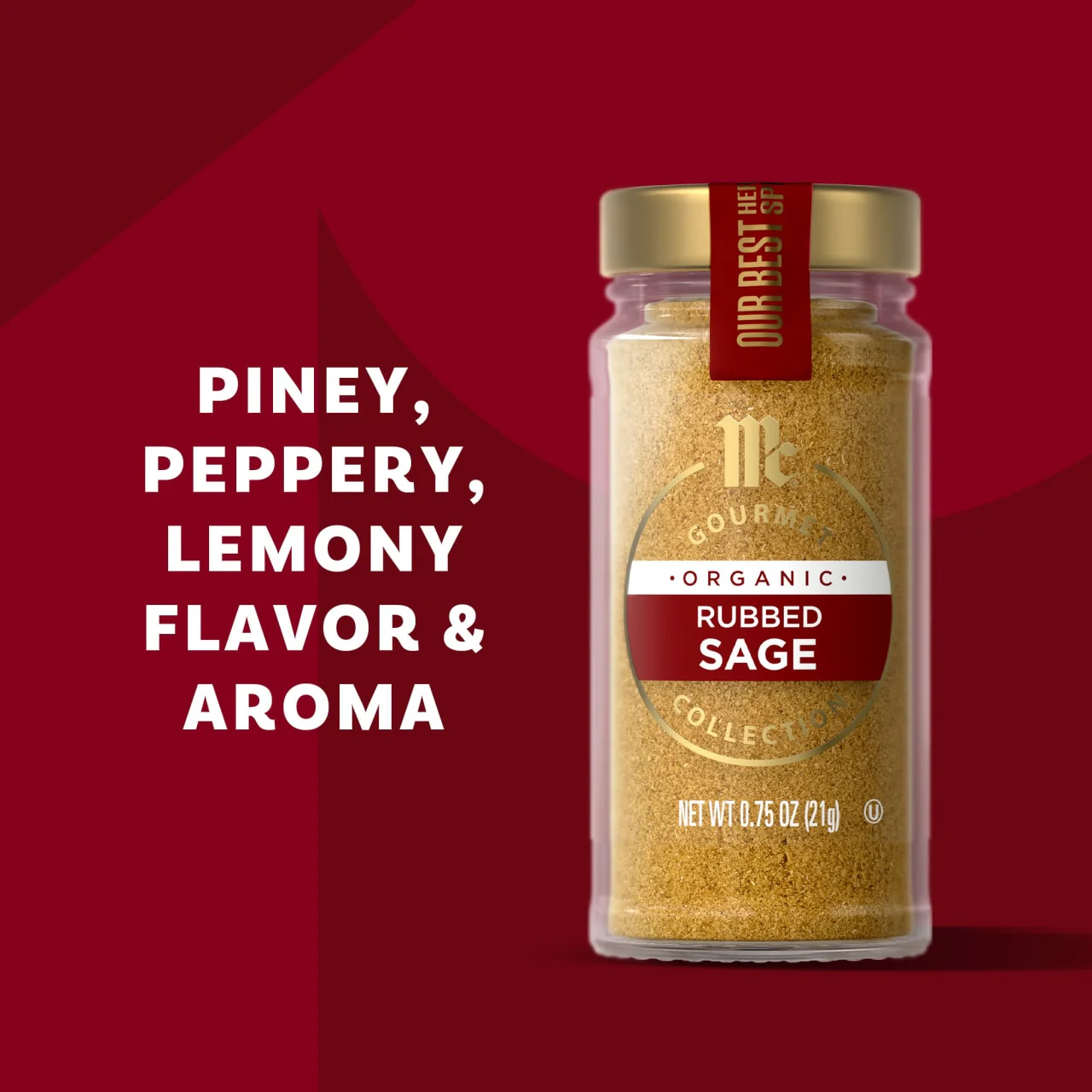 McCormick Gourmet™ Organic Rubbed Sage, 0.75 oz - Image 14