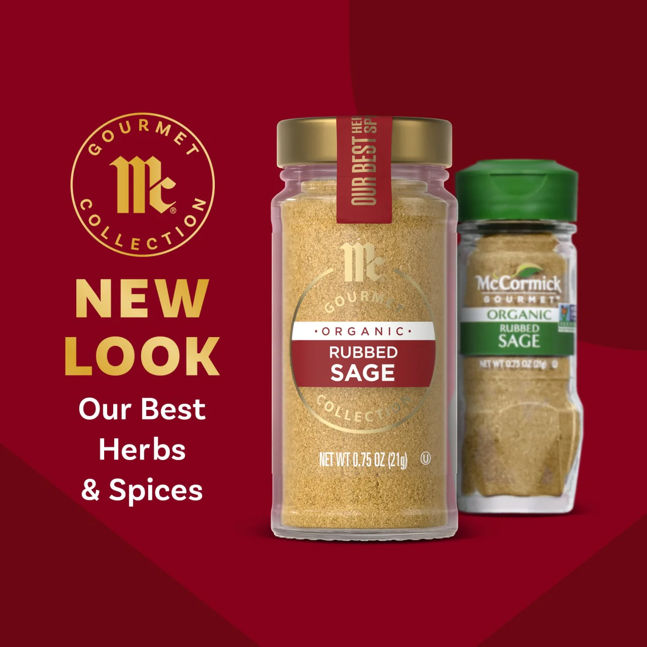 McCormick Gourmet™ Organic Rubbed Sage, 0.75 oz - Image 3