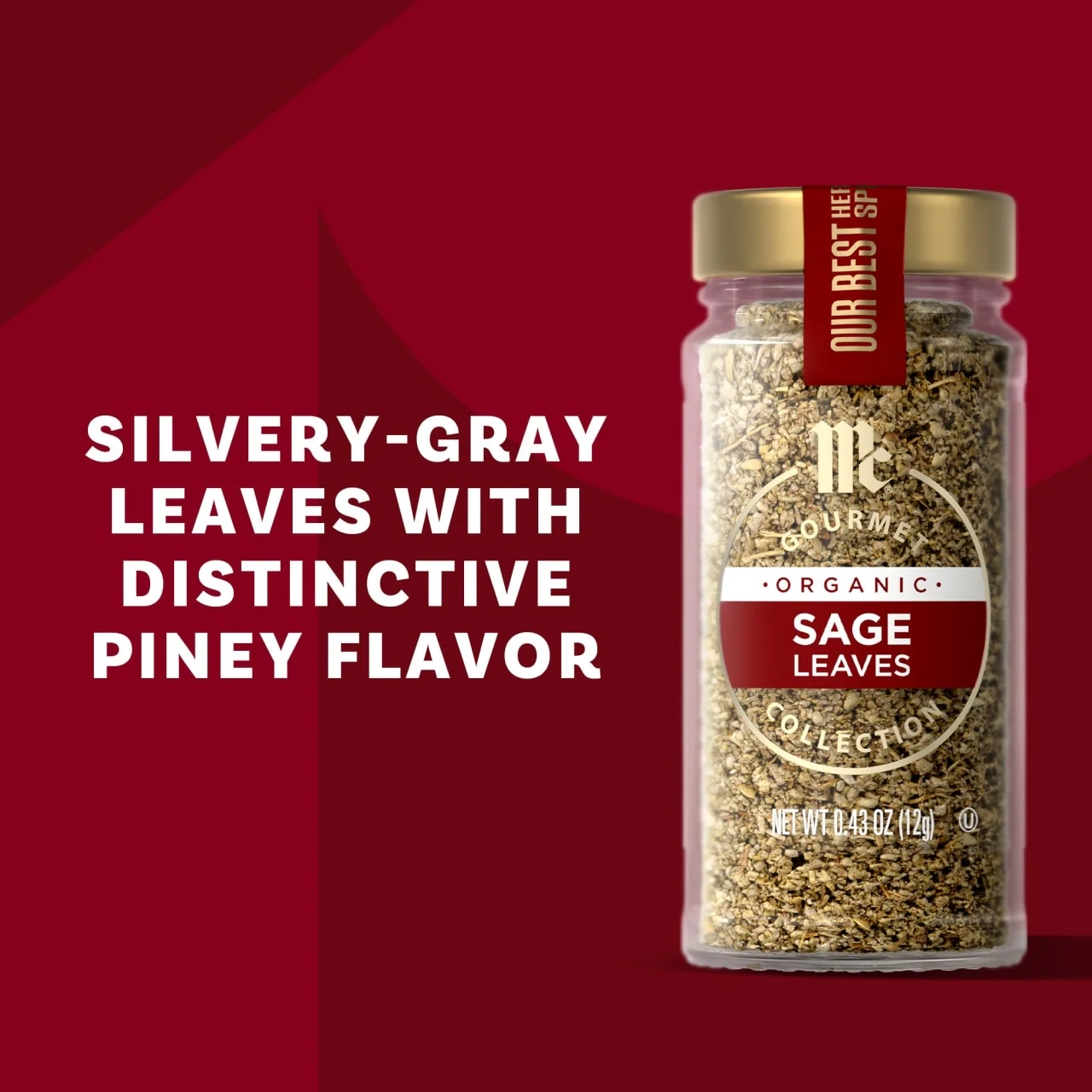 McCormick Gourmet™ Organic Sage Leaves, 0.43 oz - Image 14