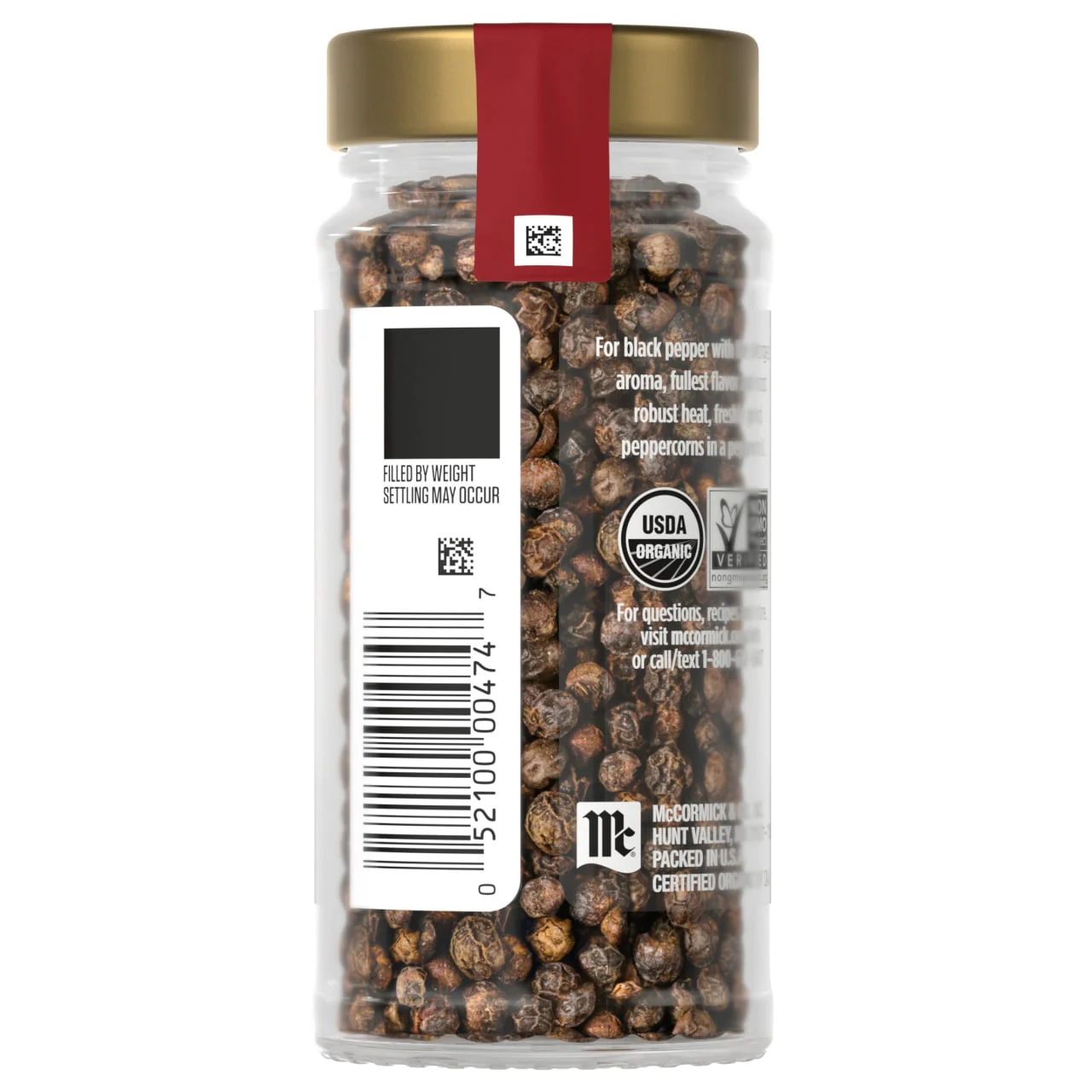 McCormick Gourmet™ Organic Whole Black Peppercorns, 1.87 oz - Image 16
