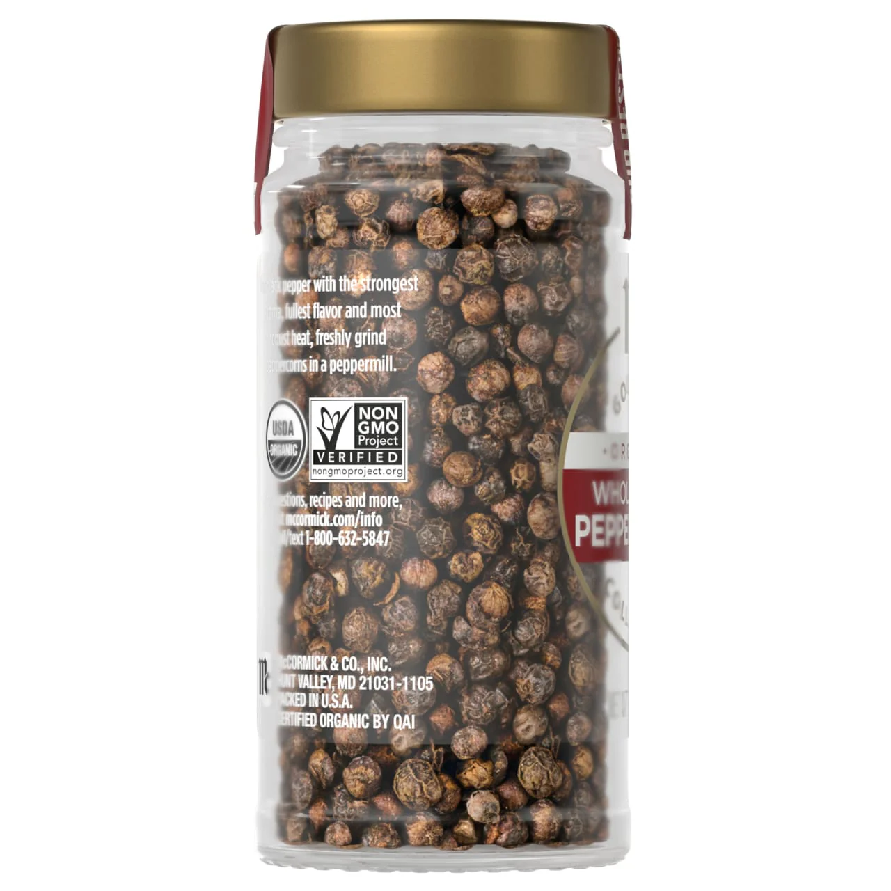 McCormick Gourmet™ Organic Whole Black Peppercorns, 1.87 oz - Image 18