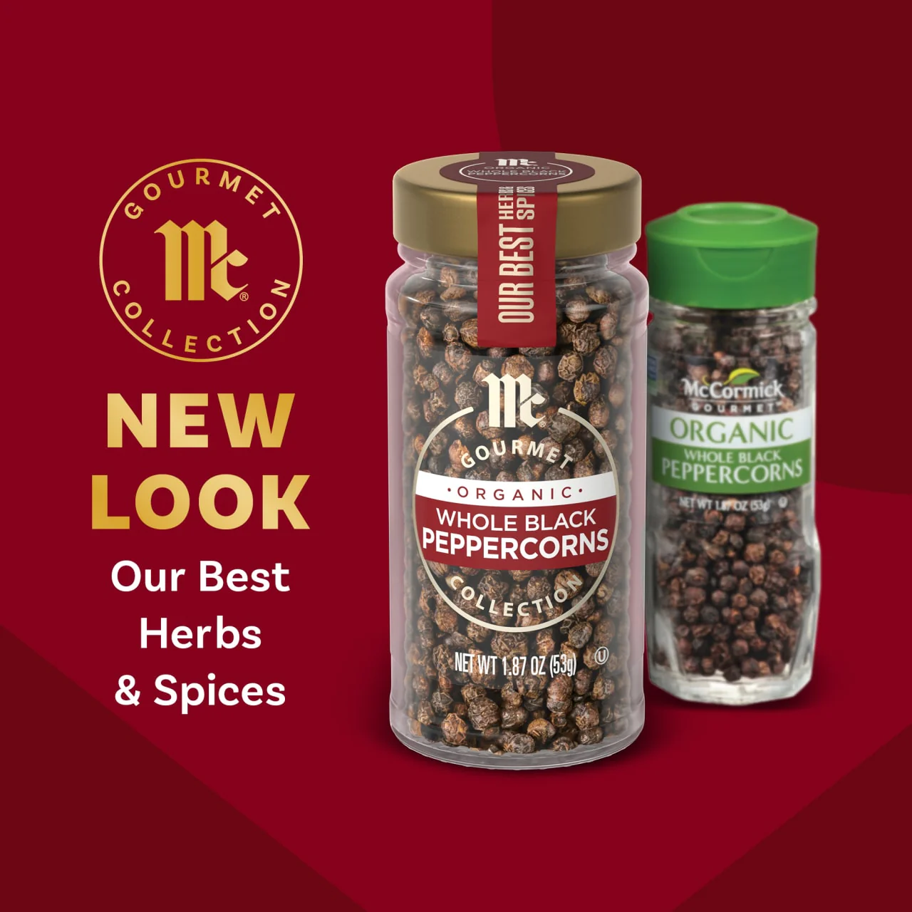 McCormick Gourmet™ Organic Whole Black Peppercorns, 1.87 oz - Image 3